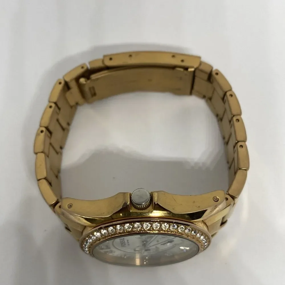 Fossil Riley ES2811 Womens Stainless Steel Analog Silver Dial Quartz Watch XR784